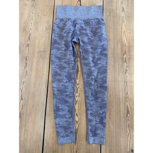 Gymshark Adapt Camo Seamless Leggings Purple Grey Scrunch Butt High Waist Small